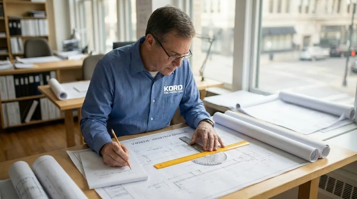 Auxiliary drain and main drain arrangement for wet sprinkler system