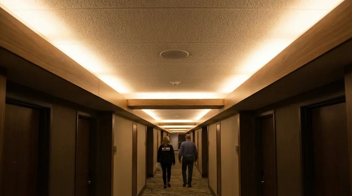 Low ceiling fire sprinkler design in a tight utility room