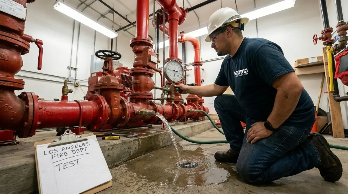 Step by step commercial fire system inspection process