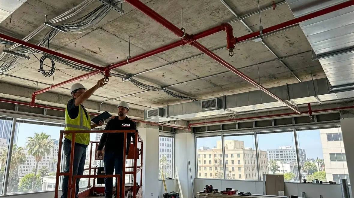 Tenant improvement fire protection Los Angeles office space