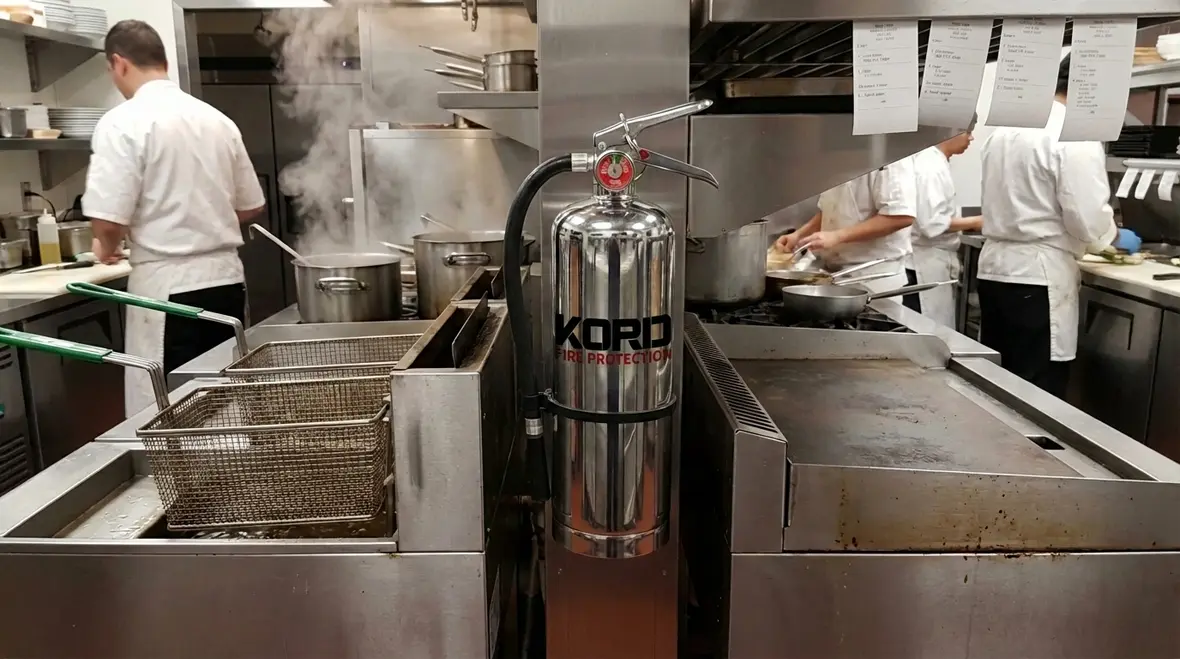 Type K fire extinguisher used for grease fires