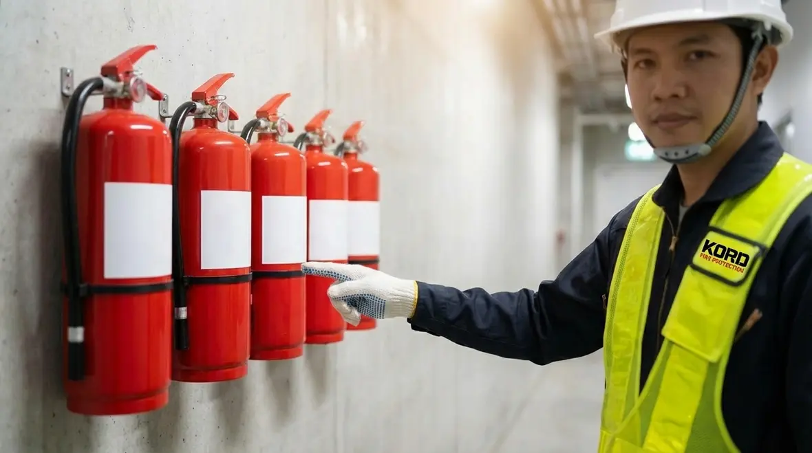 Different fire extinguisher types and classes