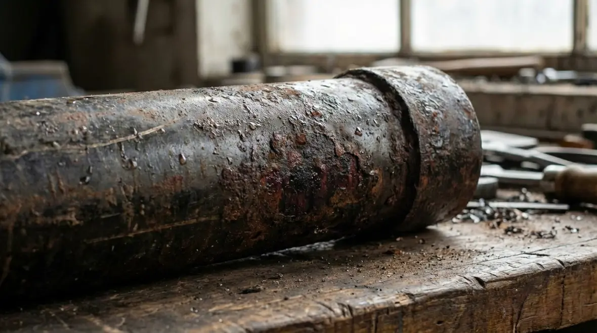 Technician inspecting standpipe hose valve and gauge