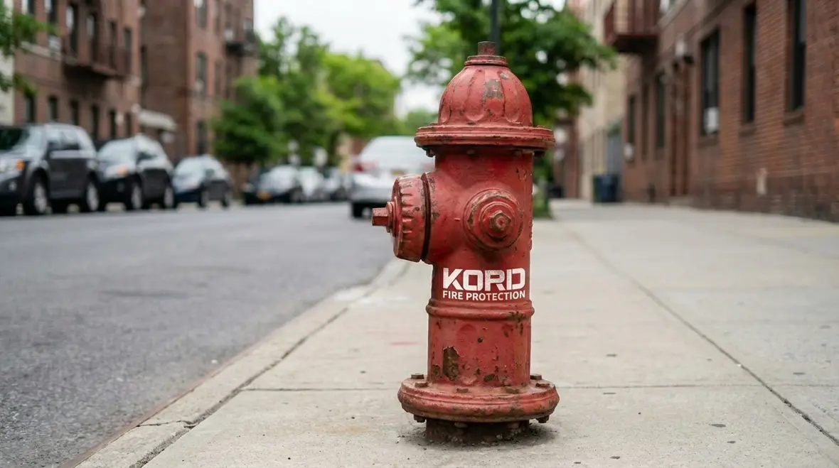 Street fire hydrant in a neighborhood