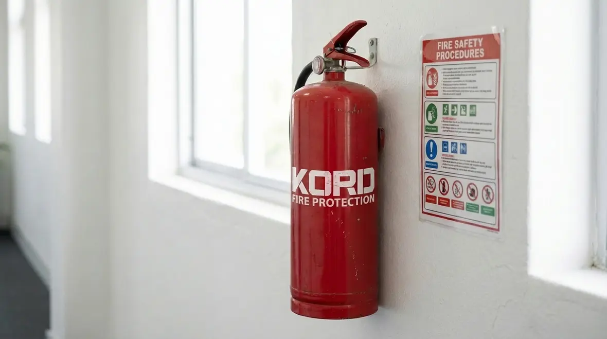 Employees participating in PASS method fire extinguisher training