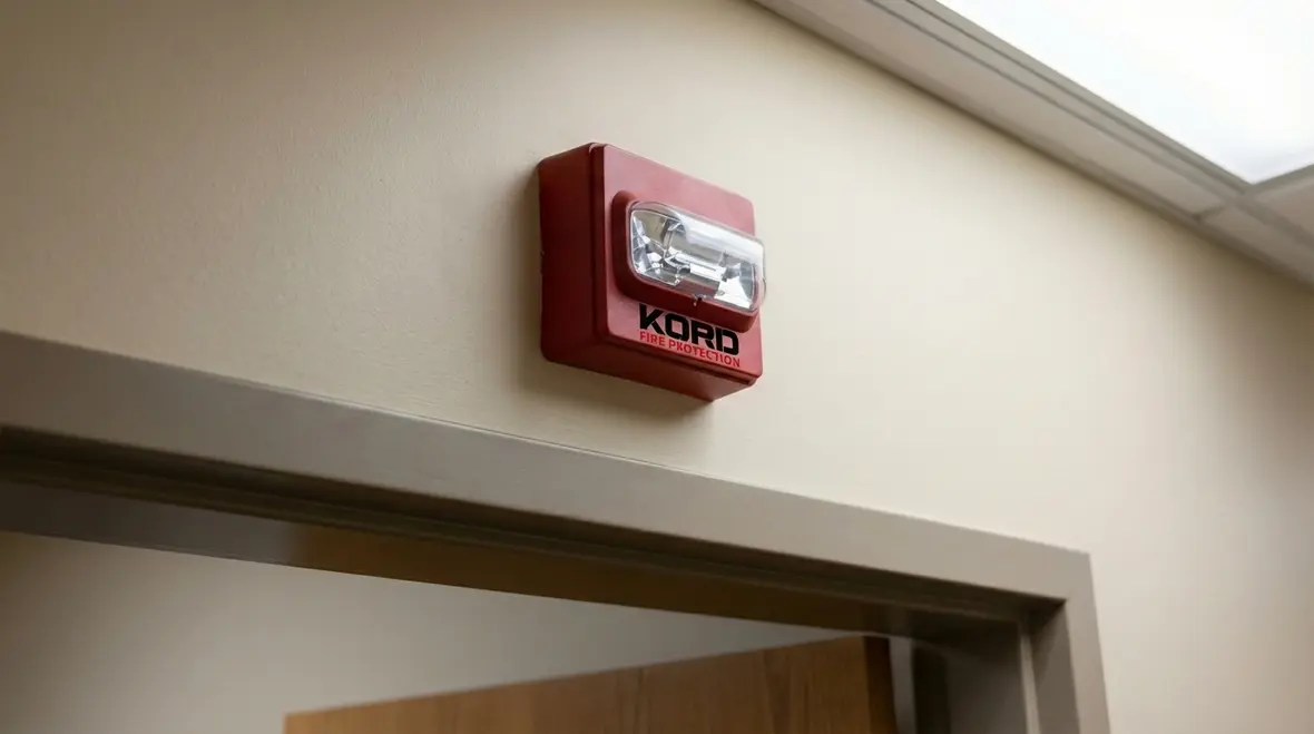 Mesh network wireless fire alarm devices communicating through radio signals