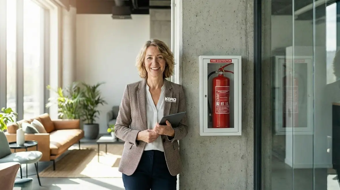 Professional fire extinguisher inspection process in El Monte