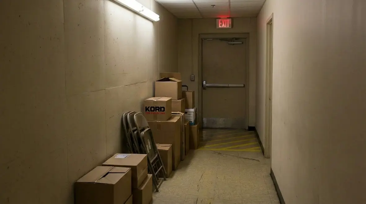 Technician performing routine fire safety inspection in Alhambra