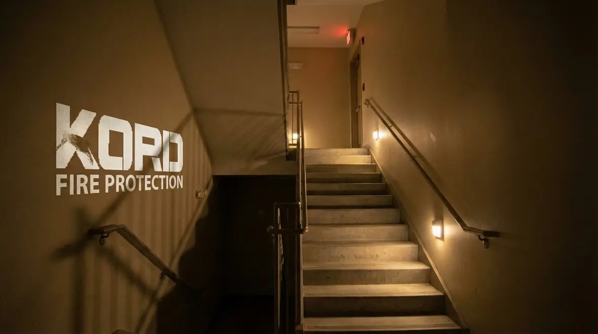 Code-compliant egress lighting and exit signs in Arcadia building