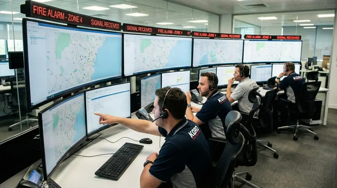 Monitored fire alarm control panel in Artesia business