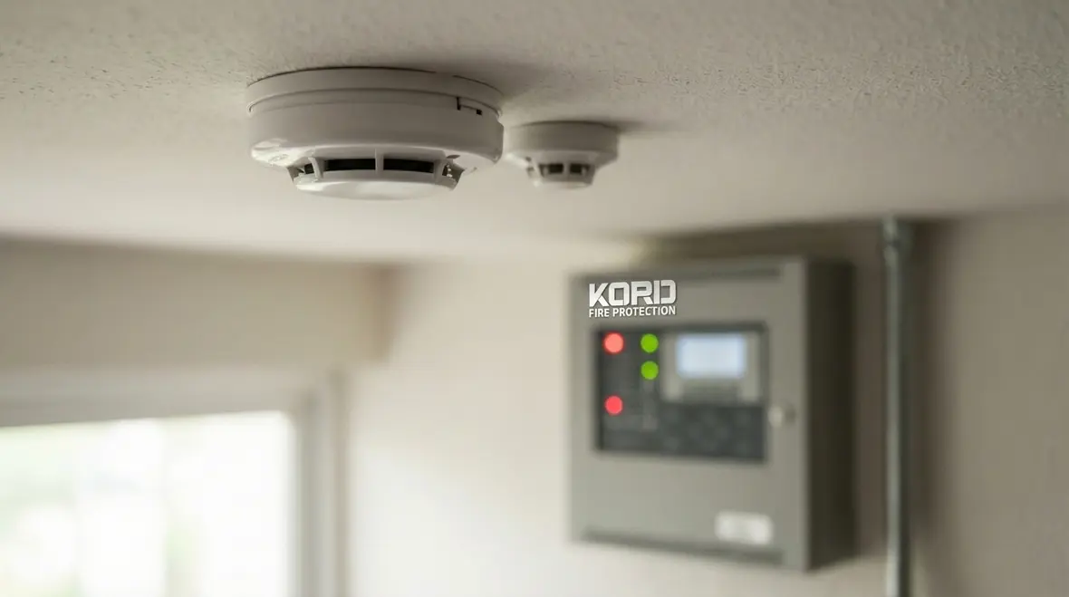 Avalon commercial building with modern fire alarm detectors