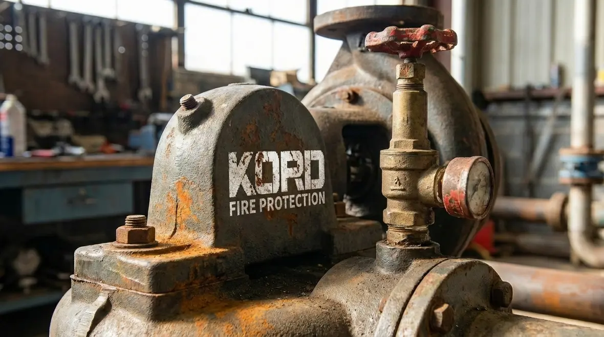 Industrial fire pump and control equipment in Azusa facility
