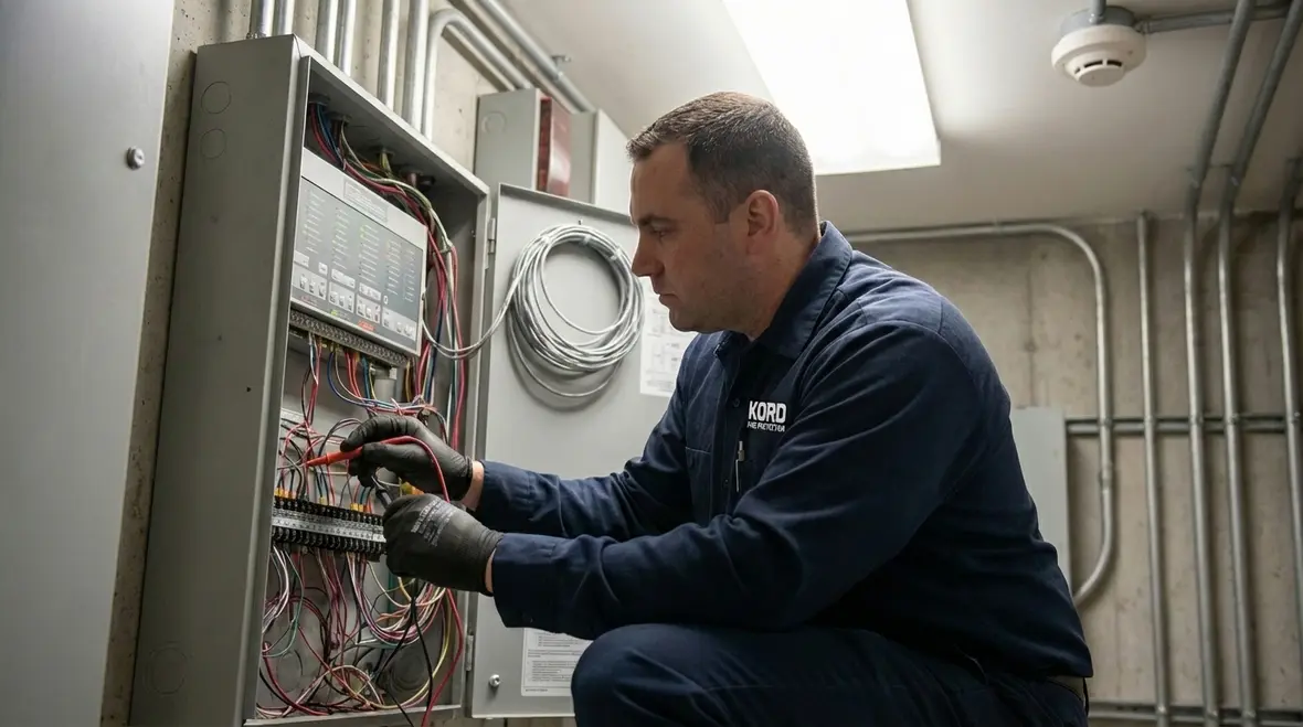 Fire alarm devices and pull stations inspected for compliance