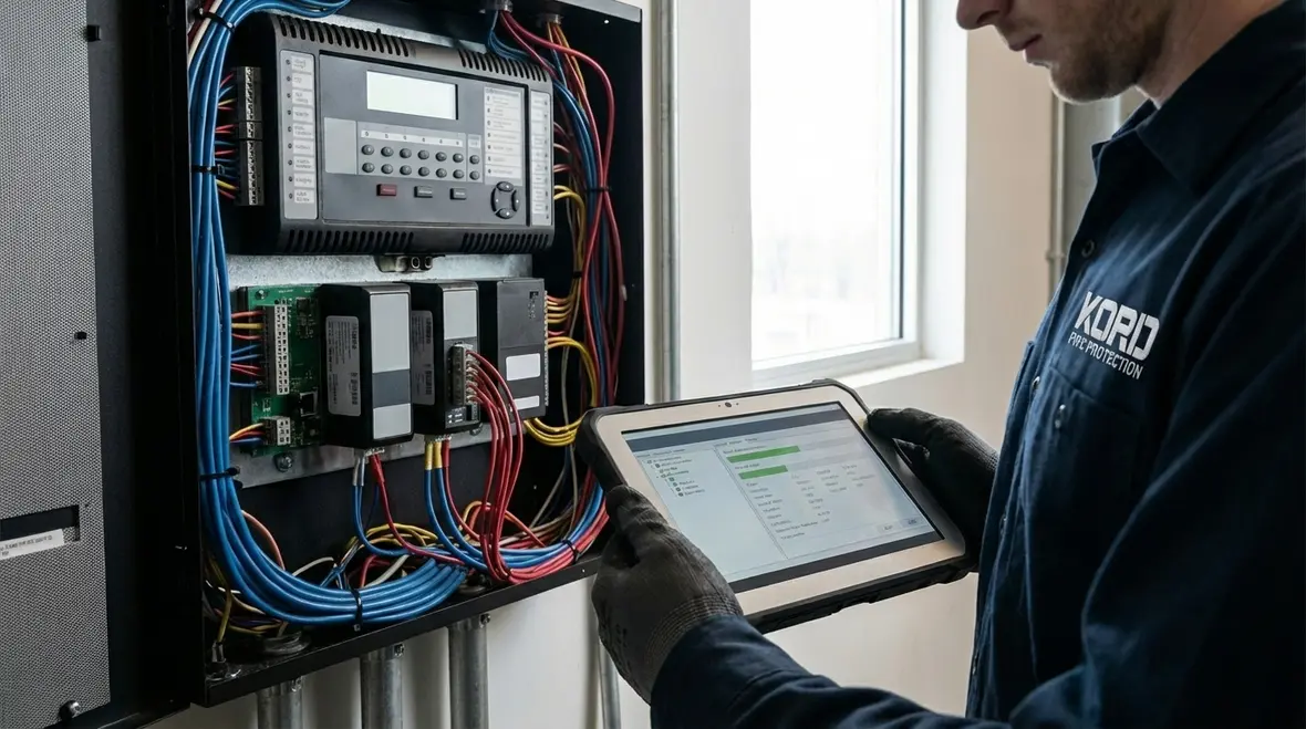 Calabasas commercial building with monitored fire alarm system