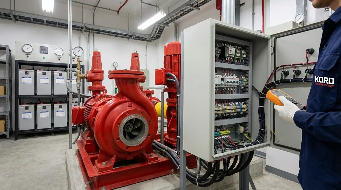 Fire pump test data and inspection reports