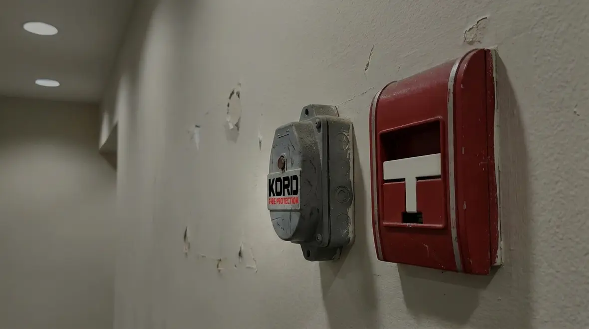 Fire alarm components working together in a Cerritos commercial system