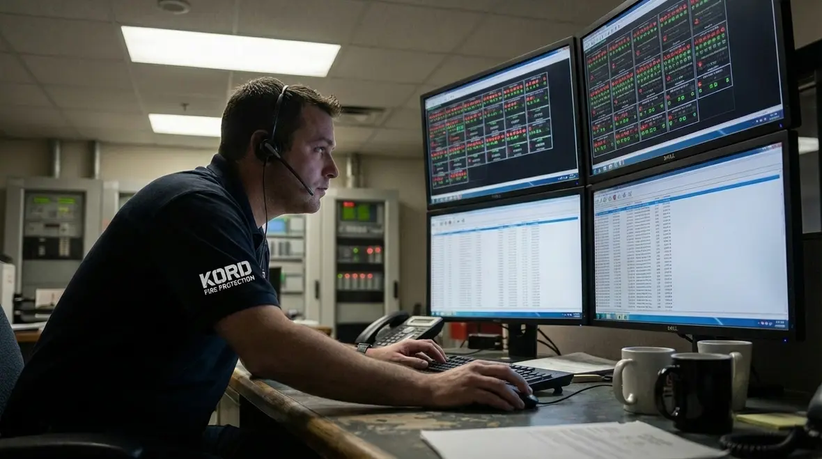 Industrial fire alarm monitoring in Irwindale facility
