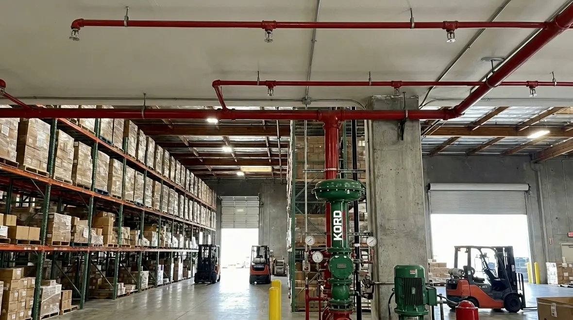 City of Industry warehouse fire suppression systems