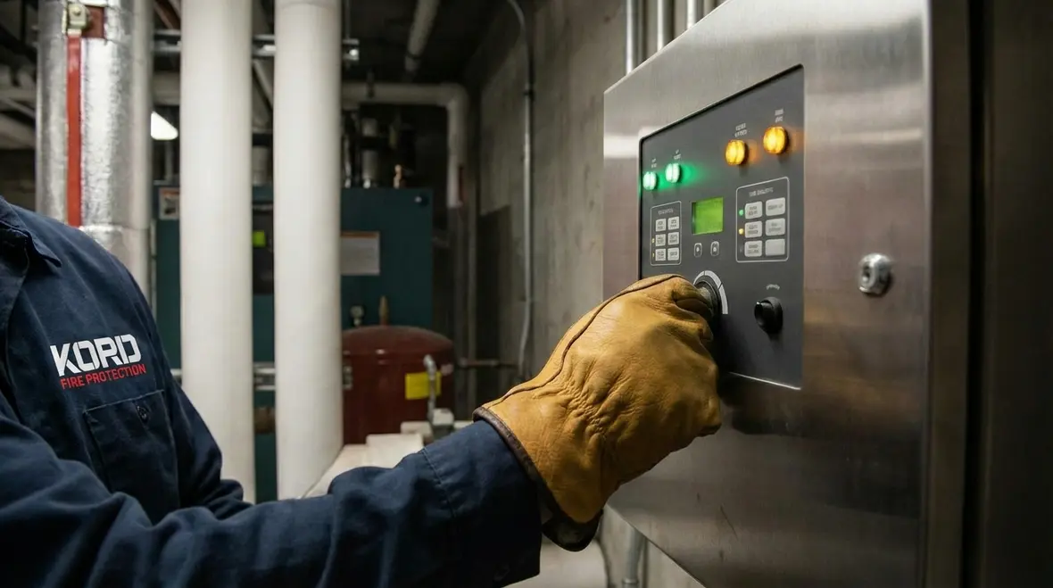 High rack storage warehouse in Commerce with fire risks