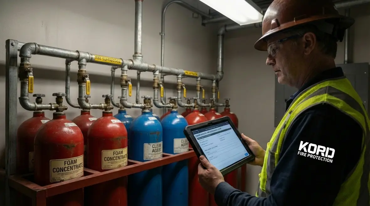 Different fire suppression agents used in industrial Commerce facilities