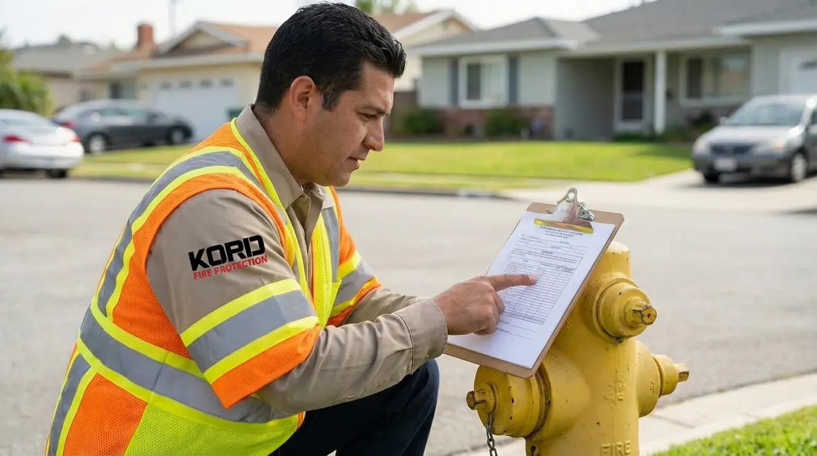Fire hydrant maintenance schedule for Diamond Bar properties