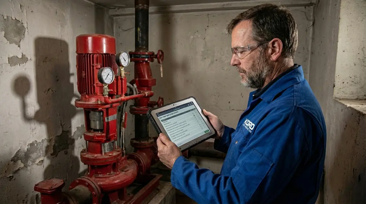 Compliance documentation for Diamond Bar fire pump testing