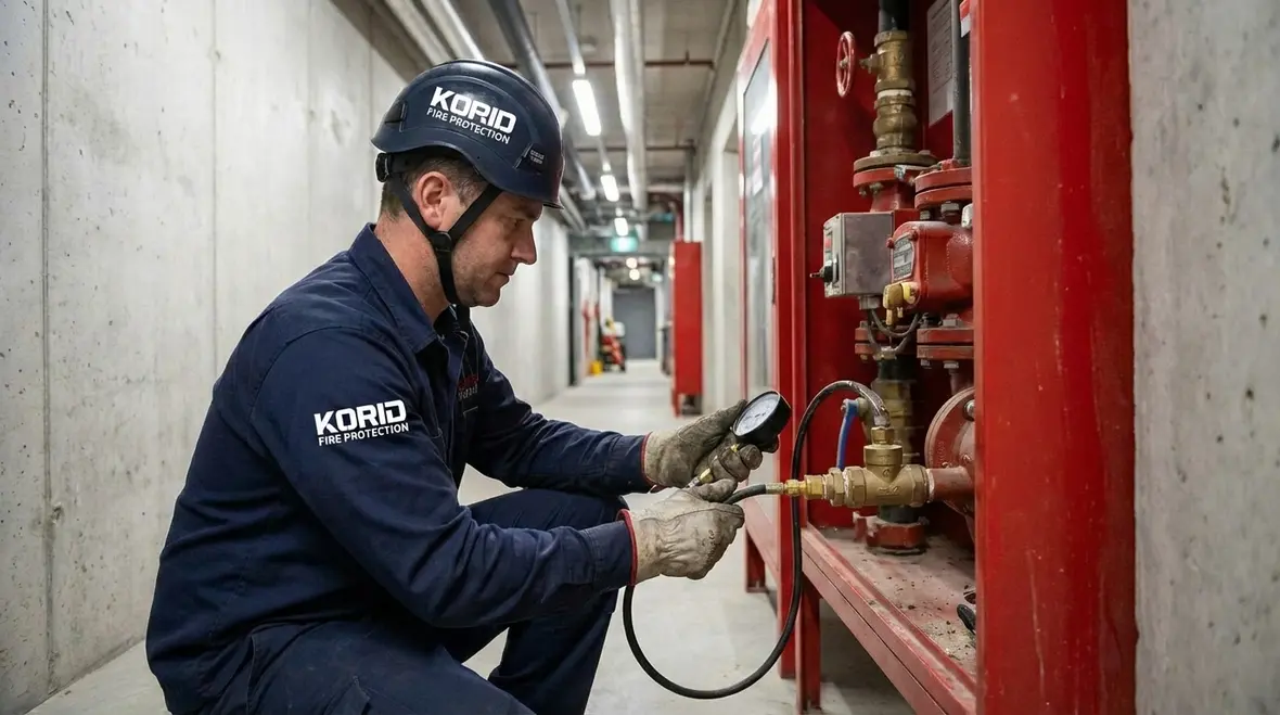 Downey business team working in a fire-protected commercial office
