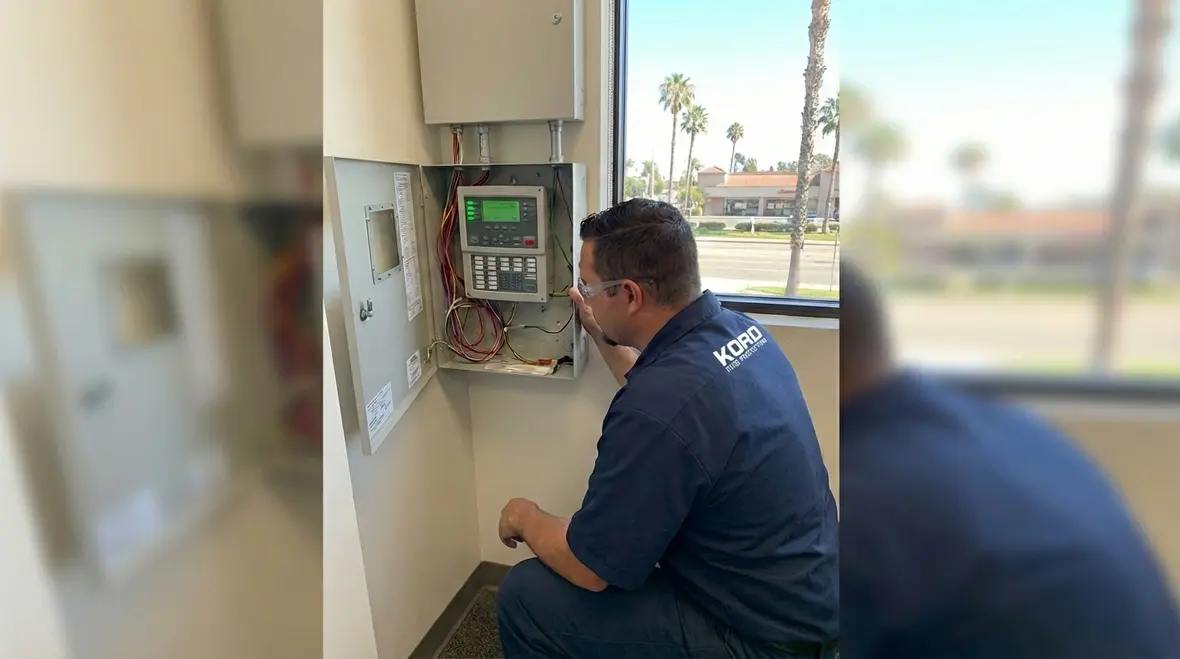 Downey fire alarm monitoring control panel