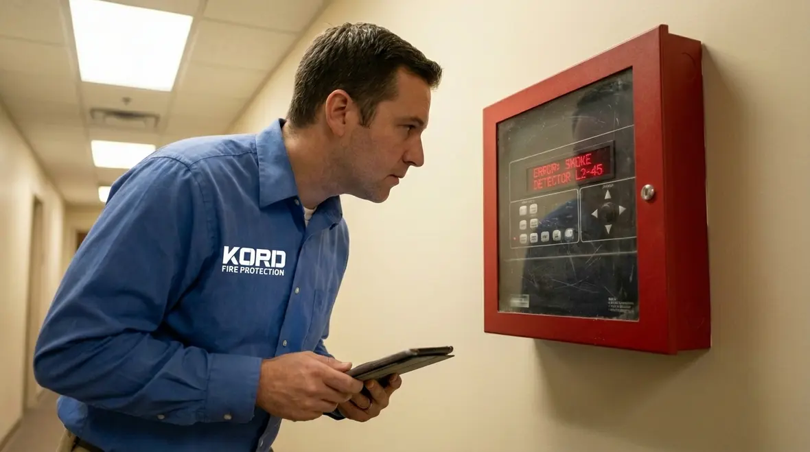 Replacing outdated smoke detectors during a fire alarm upgrade