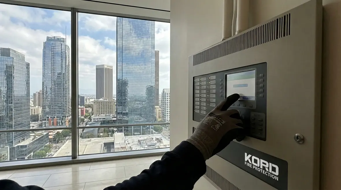 Downtown LA fire alarm monitoring feature image