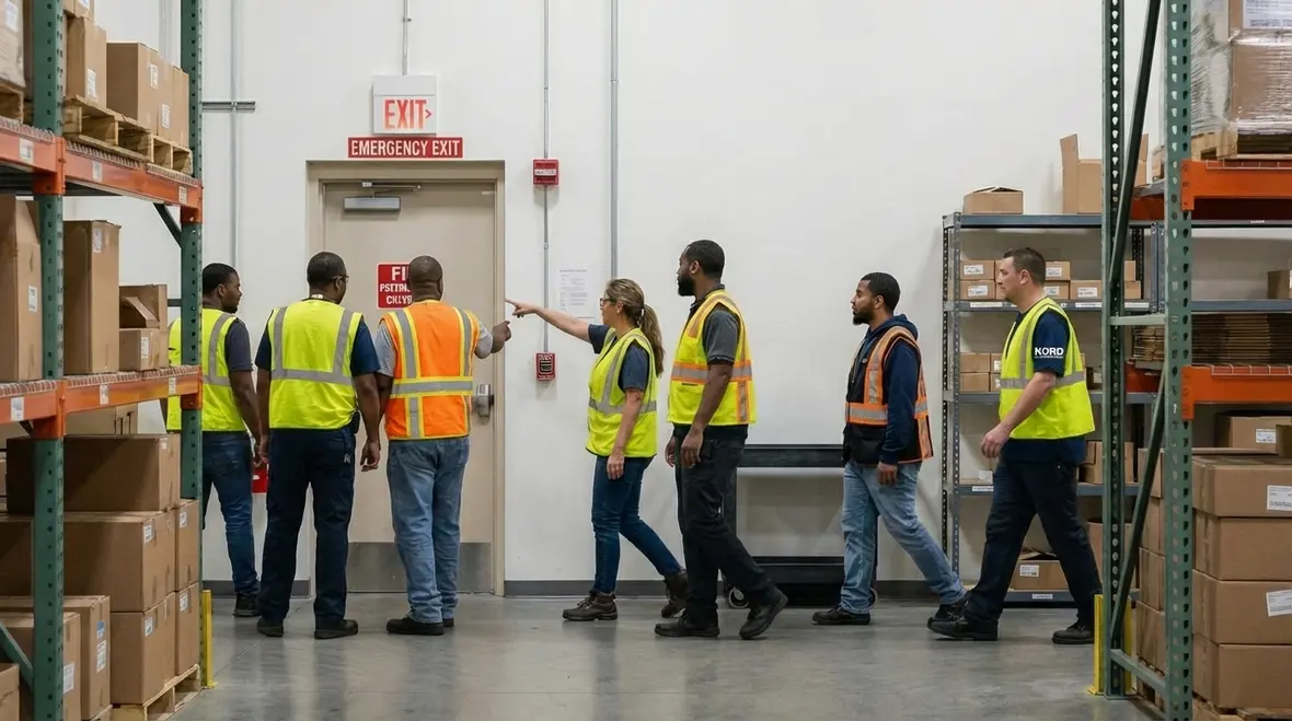 Warehouse fire sprinkler and piping inspection