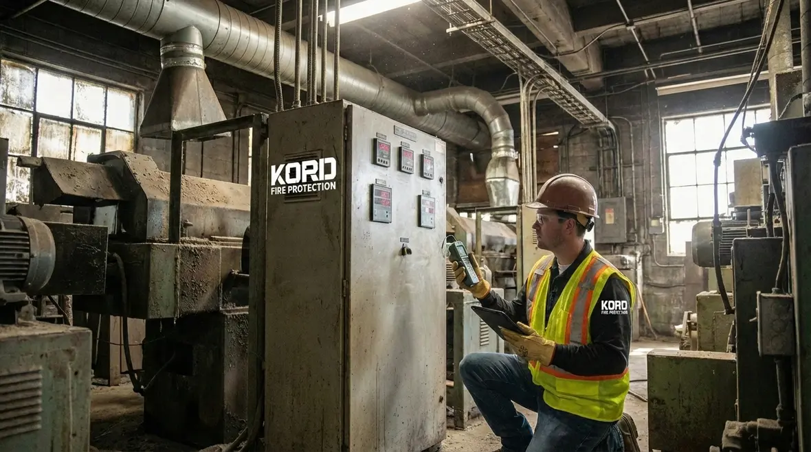 Fire suppression equipment installed in temperature challenged environment