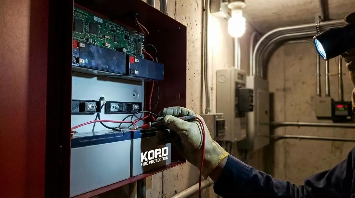 Fire alarm system reliability and battery health