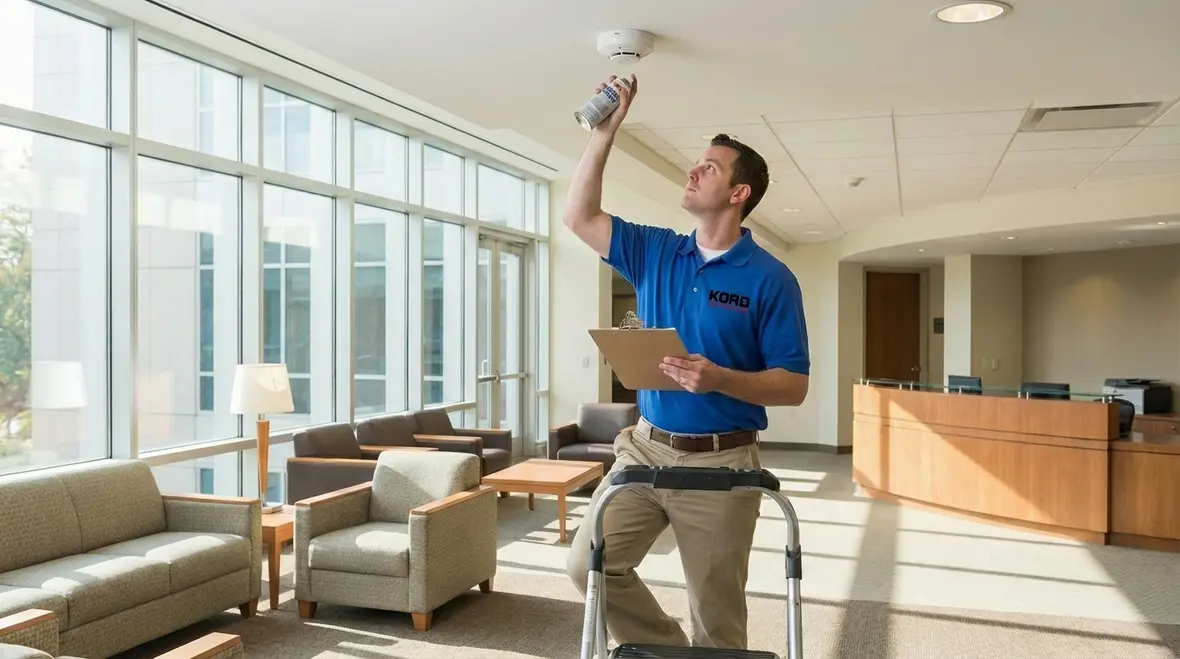 Calibrated smoke detection equipment used during sensitivity tests