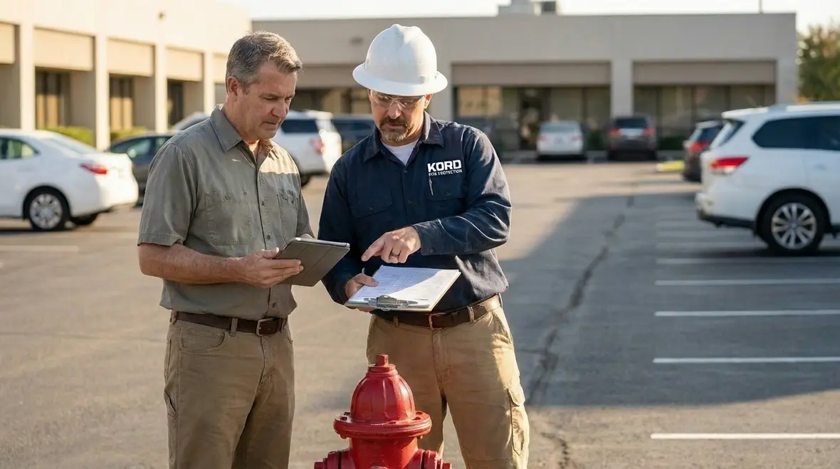 Hydrant inspection data review in Gardena