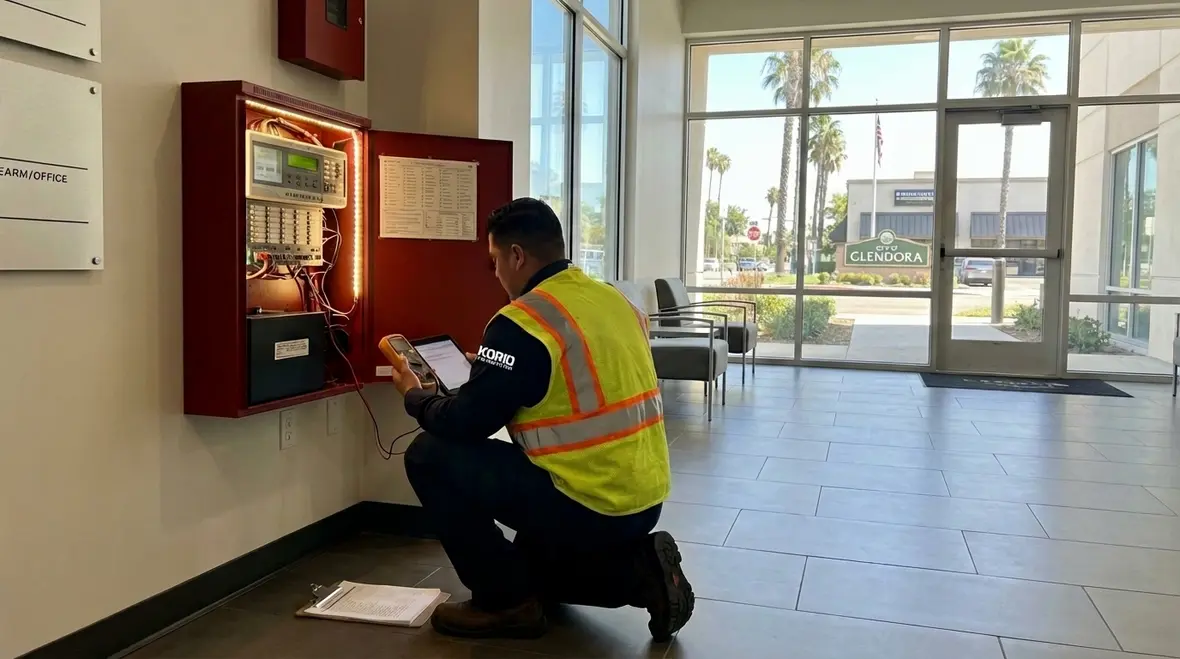 Glendora fire alarm inspection requirements