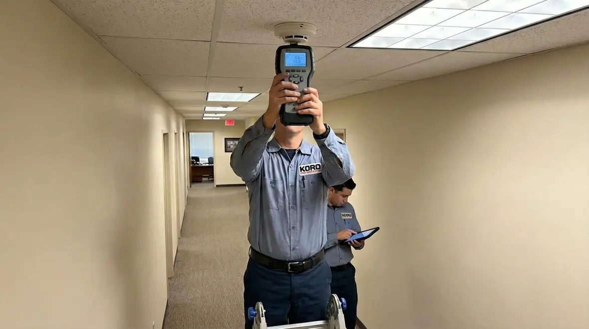 Glendora smoke sensitivity testing for fire systems