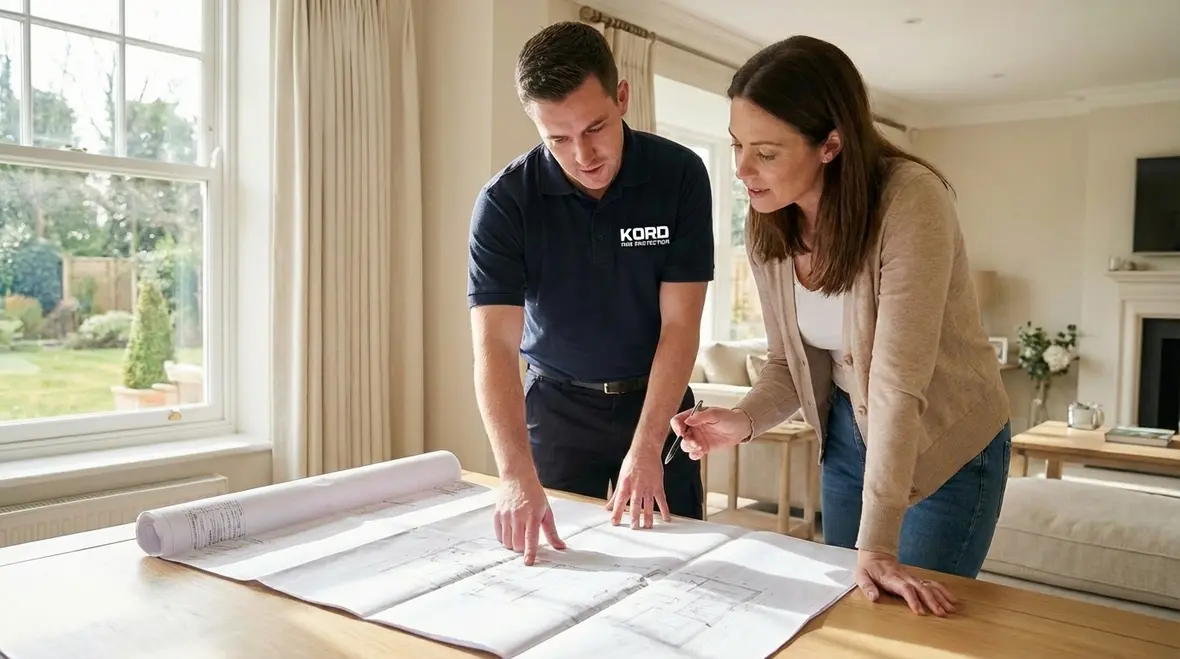 Fire alarm monitoring control room