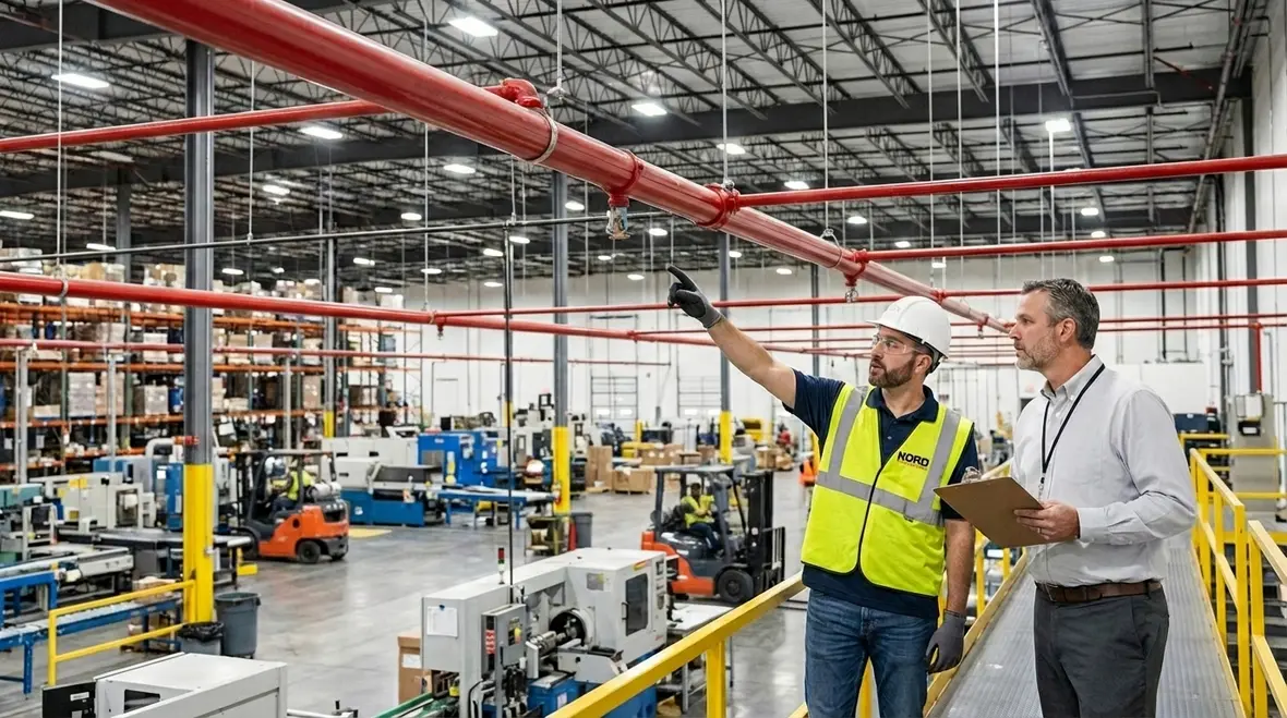 Industry fire sprinkler systems for industrial safety