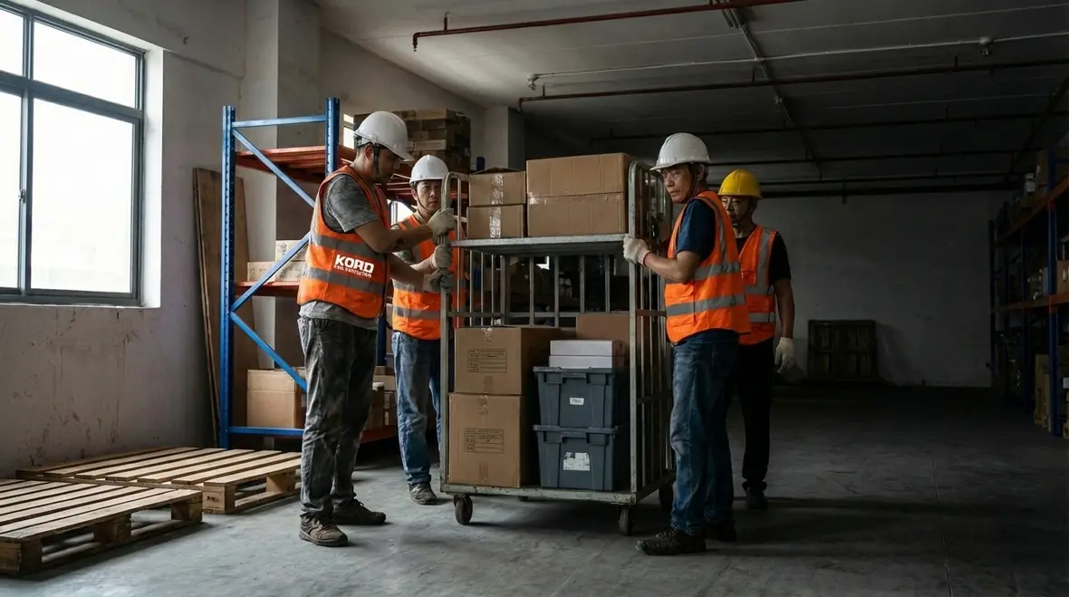 Kord Fire technician testing fire alarm and sprinkler systems
