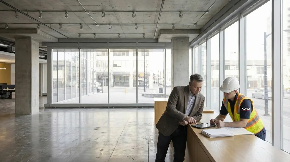 Well maintained building with reliable fire protection systems