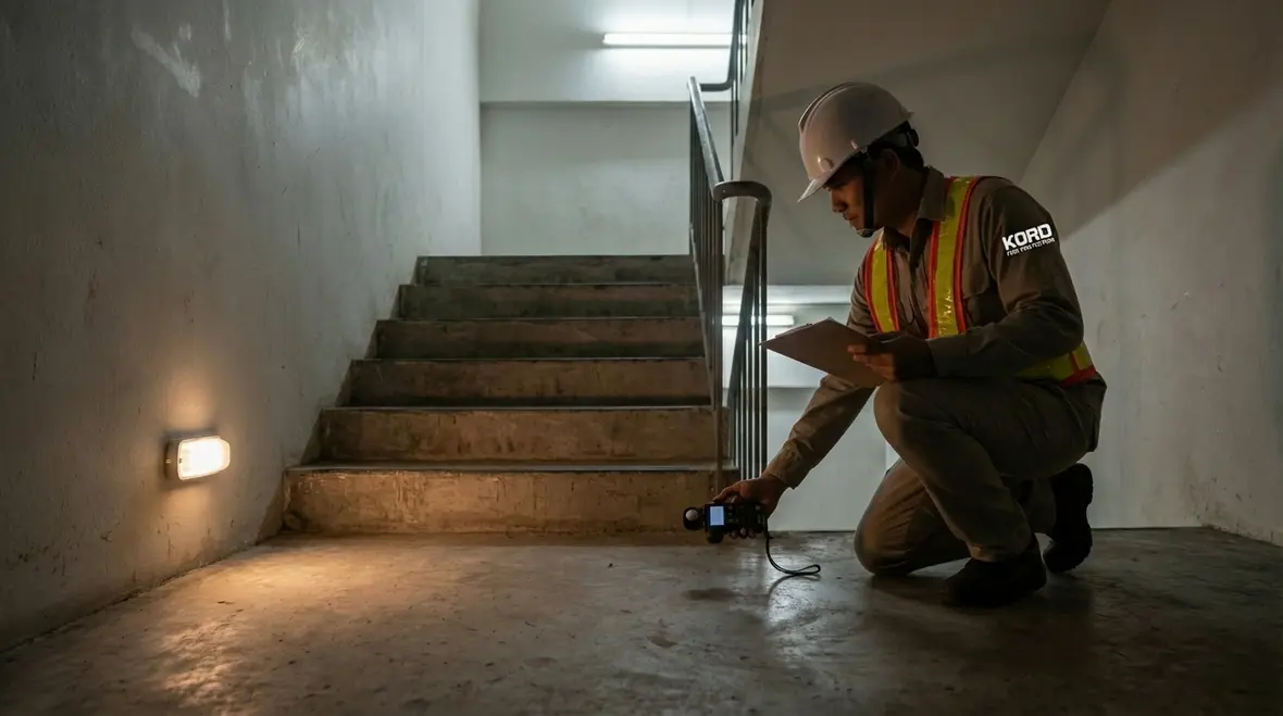 Egress lighting guiding occupants to exits