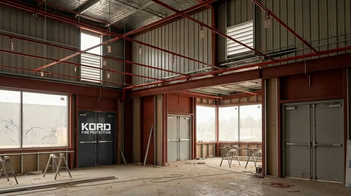 Fire protection design in an industrial facility