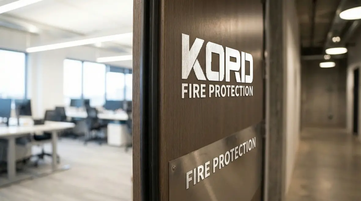Fire door label and hardware inspection