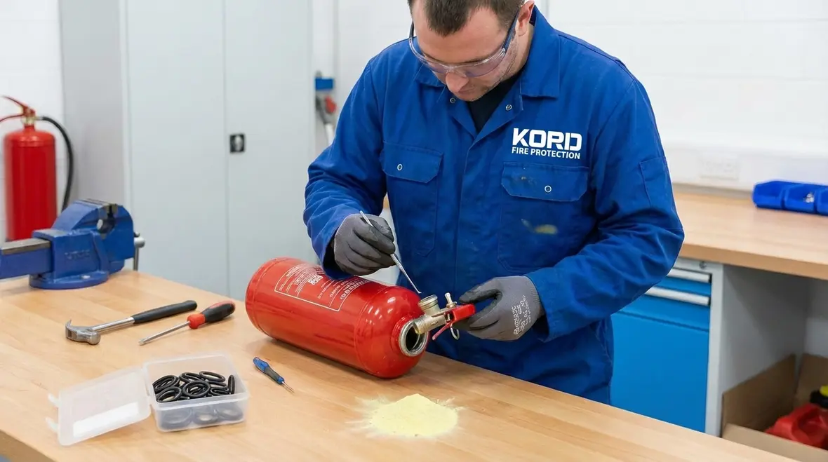 Fire extinguisher maintenance and inspection details