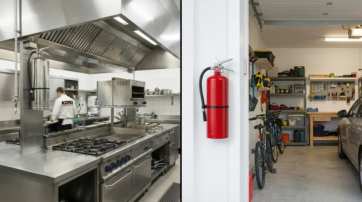 Business and home fire extinguisher coverage comparison