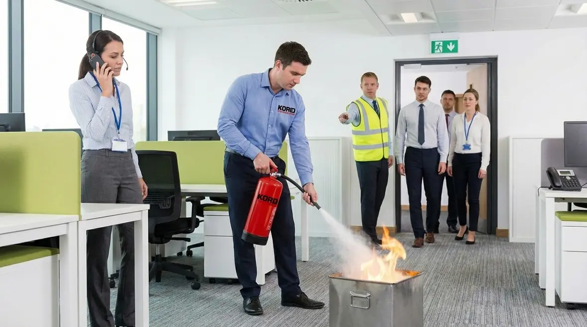 Coordinated emergency response training in La Mirada workplace