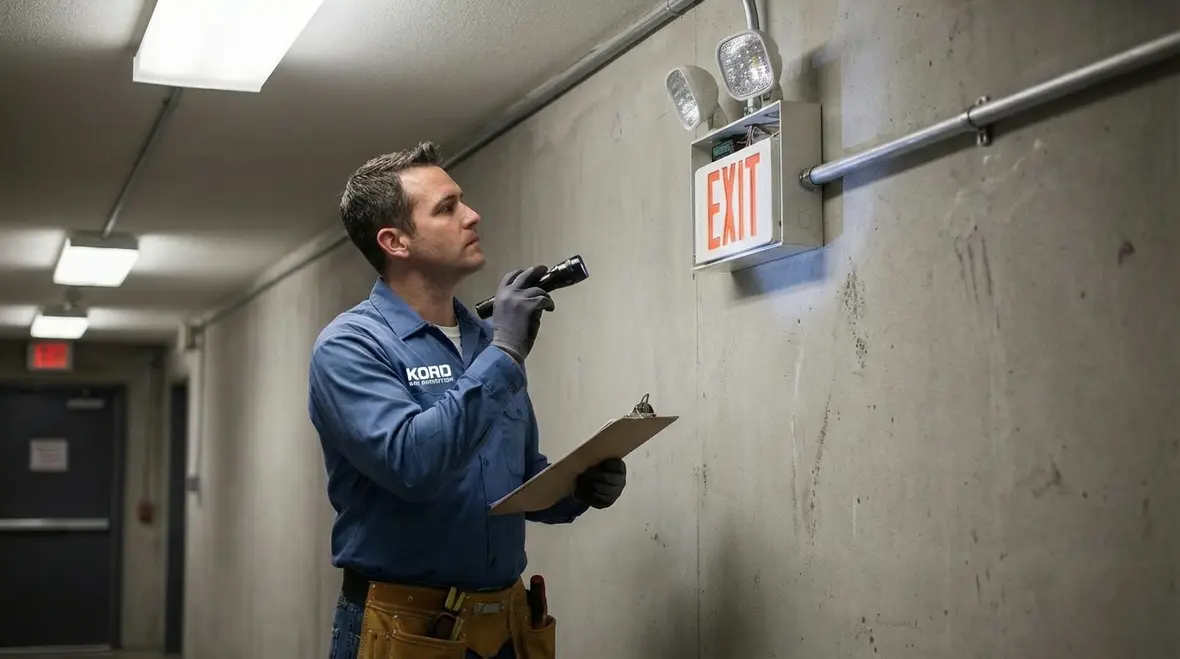 Egress lighting guiding occupants to exits