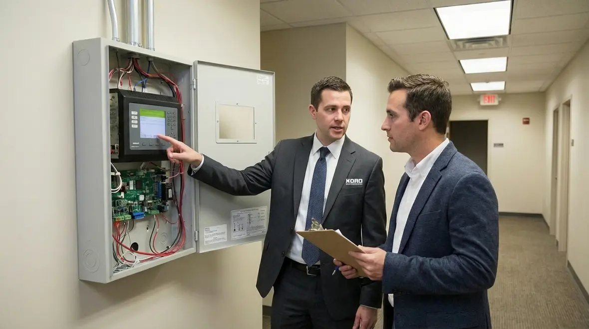 La Puente business with monitored fire alarm system reducing fire damage