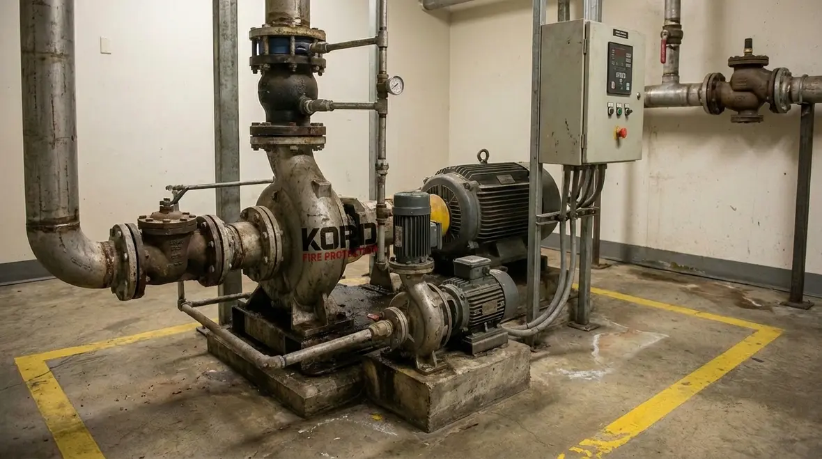 Lakewood commercial building with dedicated fire pump protection